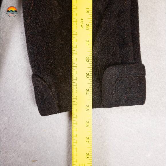 Quality By Kuppenheimer Overcoat Black Wool Cashmere Blend Academia Men's Sz 48 - Picture 7 of 13